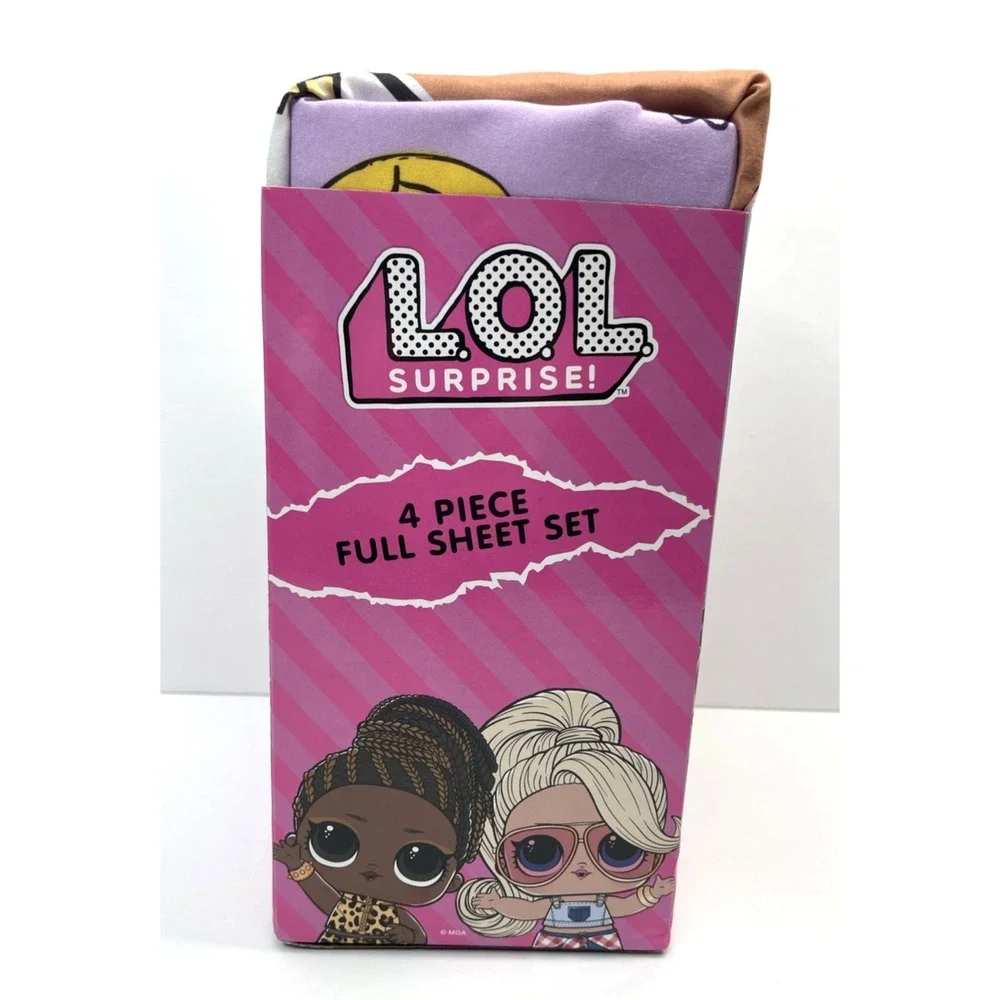 LOL Surprise! FULL Microfiber Sheet Set Soft Remix Super Soft 4 Piece Set‎ NEW